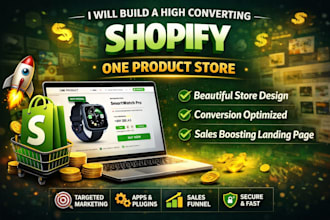 build a high converting shopify one product store
