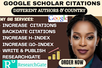 increase, backdate google scholar, article, journal and researchgate citations