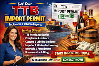 handle ttb import permit, alcohol, tobacco licensing compliance and registration