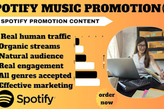 do a standout spotify track promotional campaign to promote your song