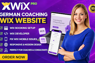 do german coaching wix website, wix booking, wix developer,fix wix mobile issues