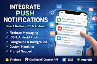 integrate push notification in react native