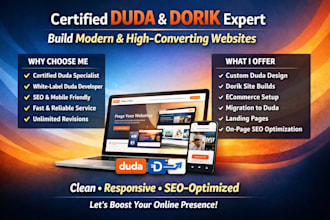 build duda website design duda webador website redesign duda website maintenance