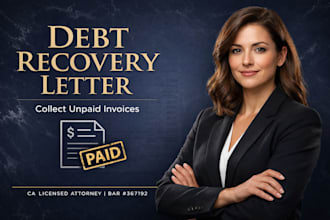 draft a professional debt recovery letter for your unpaid invoices