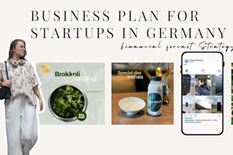 write a business plan and financial forecast for german startups