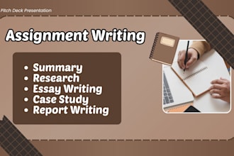 provide professional assignment writing and editing services