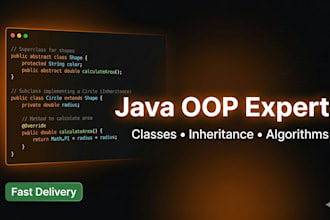 code or debug your java object oriented programming projects