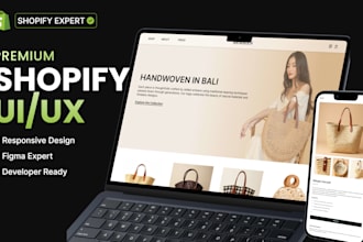 design premium shopify and ecommerce website UI UX in figma