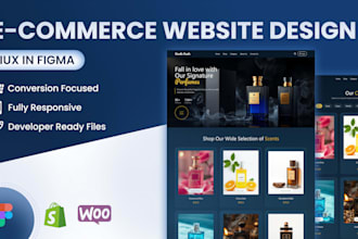 design modern e commerce website UI UX in figma