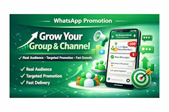 promote your whatsapp group or channel to real and targeted audiences