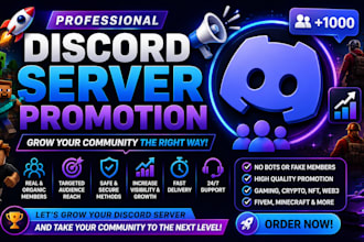 minecraft server promotion, fivem, rust, dayz server promotion, discord growth