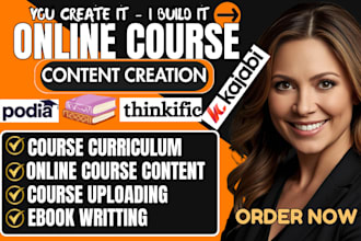 write online course content, curriculum development, lesson plan, elearning