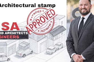 licensed florida california texas wy stamp a architectural stamp for city permit