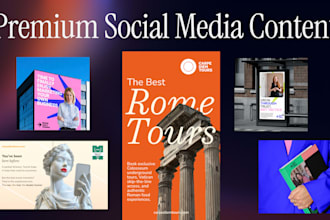 design branded social media graphics