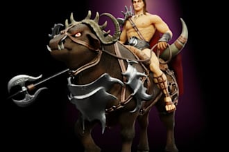 create a 3d character model
