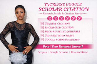 increase backdated google scholar citation to boost credibility and visibility