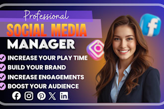be your social media marketing manager social media manager instagram marketing