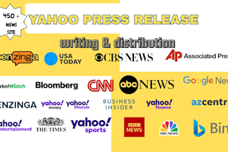 do yahoo press release write yahoo press release distribution yahoo finance