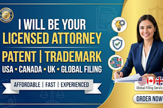 perform trademark attorney registration filing licensed patent US canada uk
