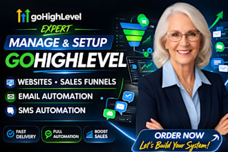 be your gohighlevel expert for ghl website and sales funnel or  ghl landing page