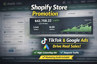 promote your shopify store with tiktok and google ads
