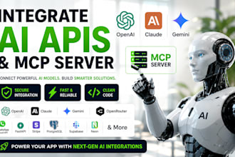integrate openai API, claude API, gemini API and mcp server