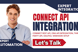 connect rest API, CRM API integration, third party API, oauth2, webhook setup