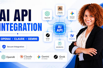do ai API integration, openai api, claude, gemini, grok ai into website or app