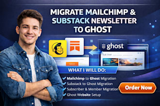 migrate mailchimp newsletter to ghost substack to ghost automation ghost website