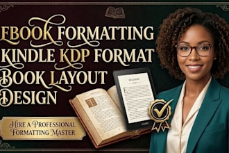 do book formatting, kindle ebook formatting, layout design