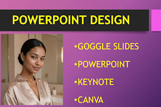 create powerpoint presentation design, canva and goggle slide
