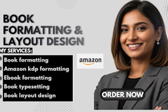 format and typeset your book for amazon KDP  ebook and print