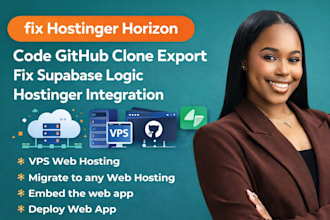 fix hostinger horizon code github clone export fix supabase logic dns SSL setup