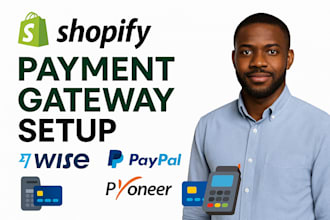 integrate shopify payment gateways including wise, paypal, payoneer and more