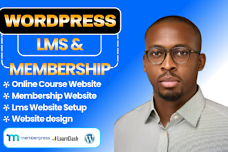install and setup learndash lms, memberpress on wordpress website
