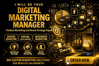 be your digital marketing manager, product marketing and brand strategy expert