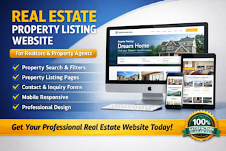 design a professional real estate property listing website