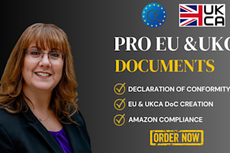 create eu, ukca declaration of conformity, ce marking for amazon and tiktok shop