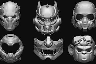 do custom printable 3d mask 3d cosplay futuristic mask 3d helmet 3d cosplay prop