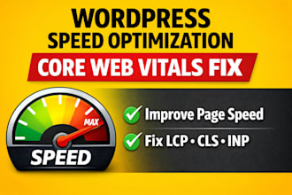 fix wordpress core web vitals and improve page speed