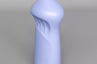 premium 3d cosmetics rendering  realistic 3d bottle design