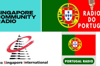 give your song organic promotion on singapore, switzerland and portugal radio