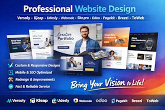 versoly kleap udesly webnode site pro odoo pagekit breezi toweb website design