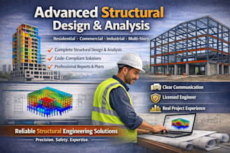 do complex structure design and analysis and civil engineering project