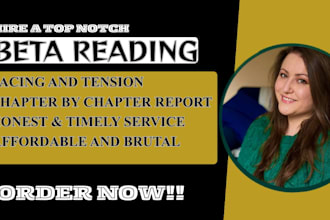 beta read your fantasy, romance, historical, dark, thriller or erotica book