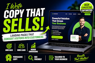 write high converting landing page copy that drives sales and leads