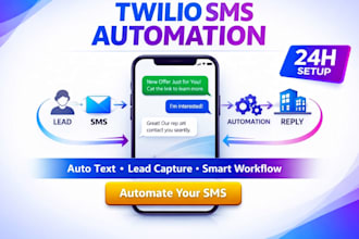 build twilio SMS autoresponder and lead capture automation