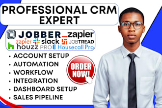 houzz pro jobber crm automation slack housecall pro jobtread zapier integration