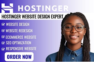 design hostinger cleaning travel vacation website landing page ecommerce
