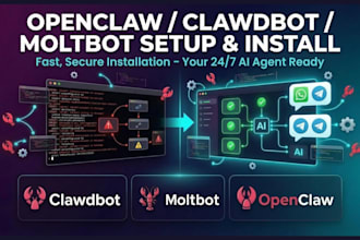 setup openclaw, open claw server, clawdbot ai assistant, moltbot on pc or vps